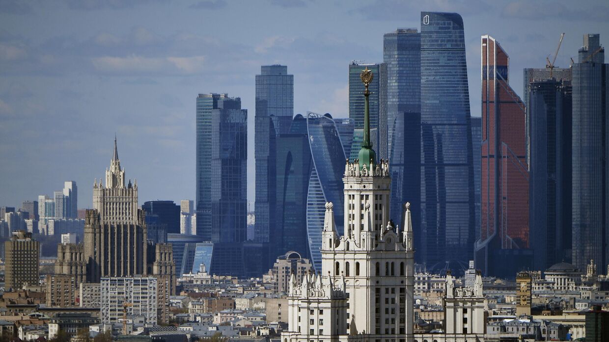 Вид на центр Москвы