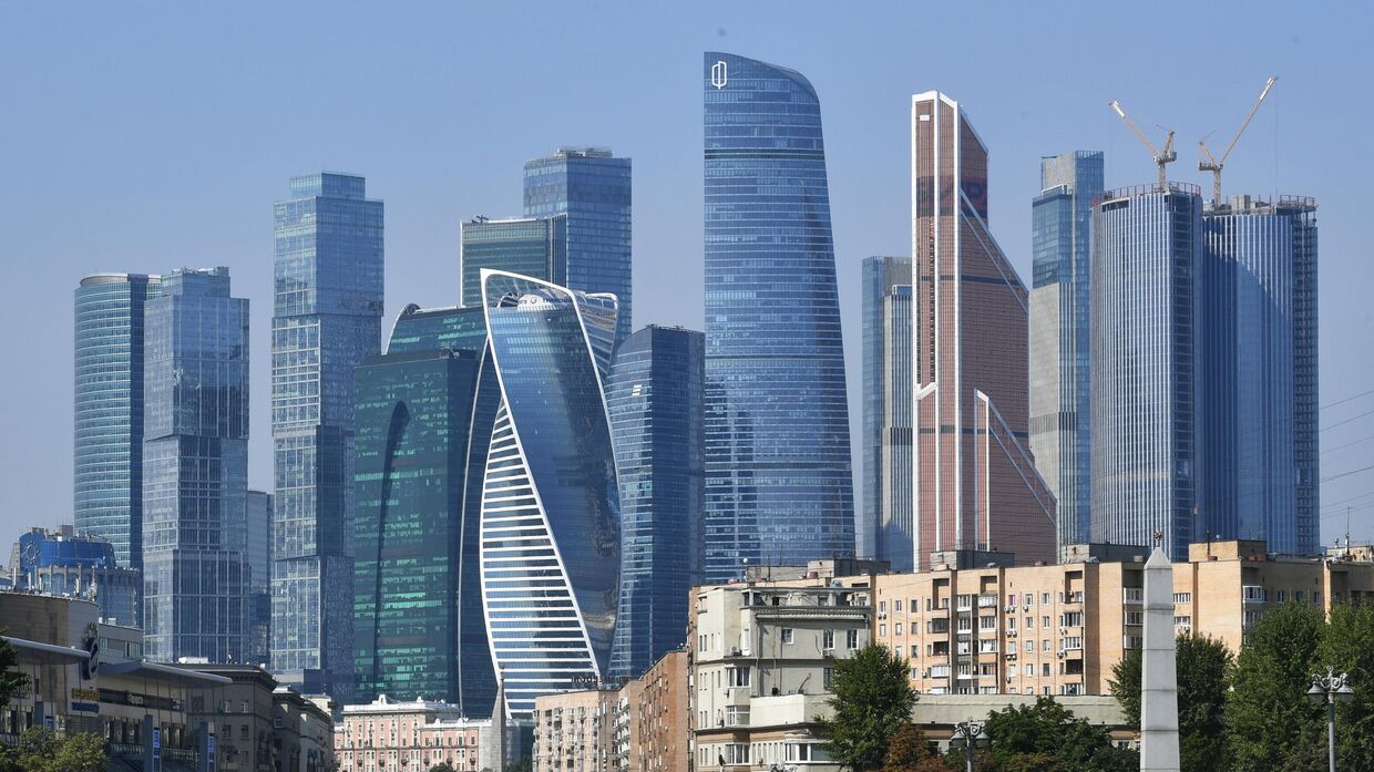 Небоскребы делового центра Москва-сити