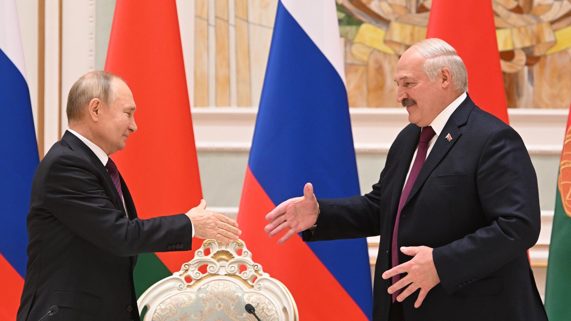 Президент РФ Владимир Путин и президент Белоруссии Александр Лукашенко - ИноСМИ, 1920, 05.04.2023