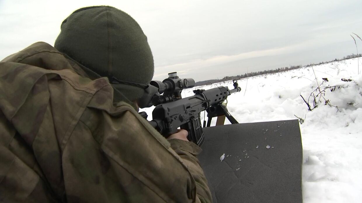Российские и белорусские военнослужащие проводят совместные занятия на полигоне Брестский