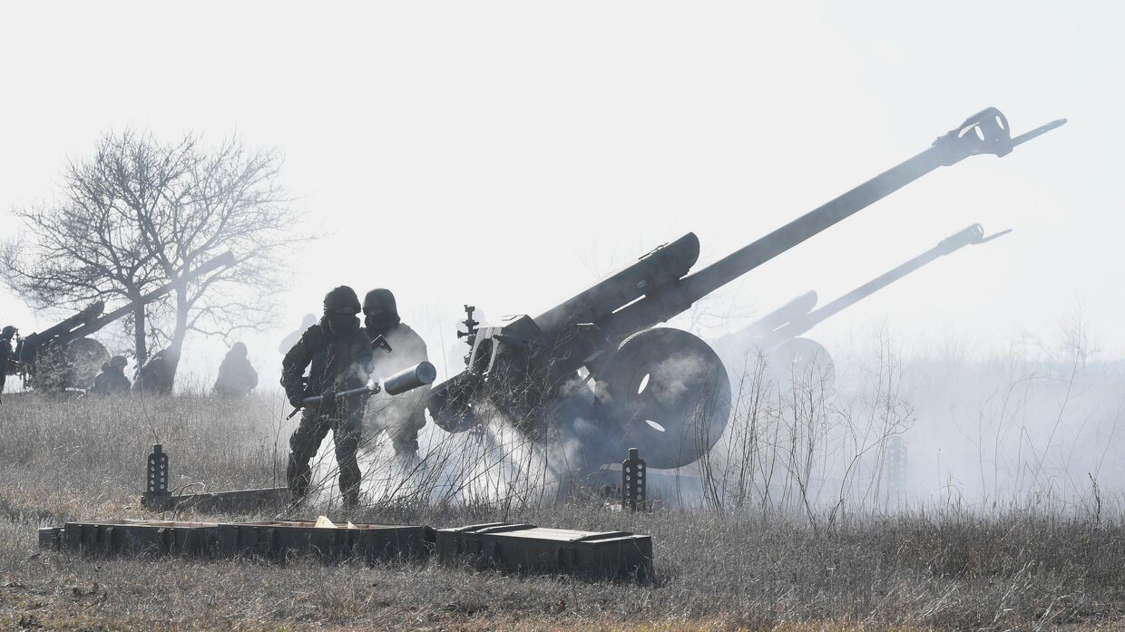 Боевая работа расчетов гаубиц Д-30 в зоне СВО