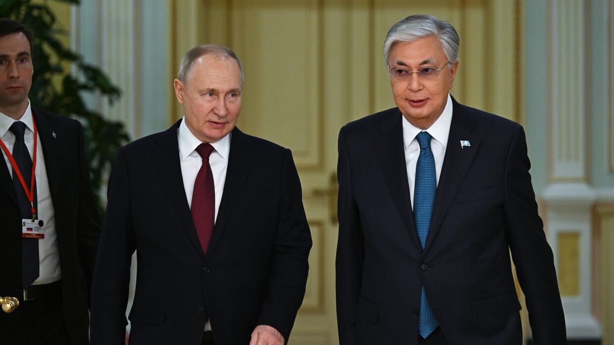 Визит президента РФ В. Путина в Казахстан