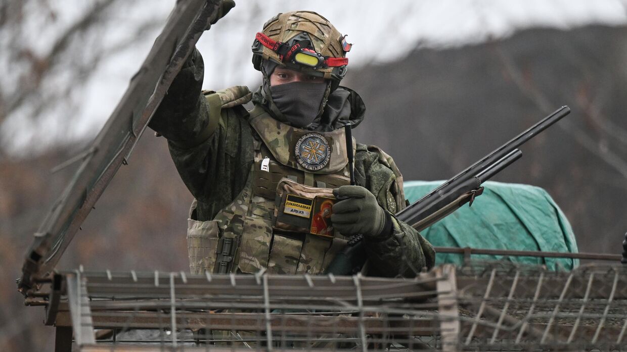 Боевая работа РСЗО БМ-21 Град на Красноармейском направлении СВО
