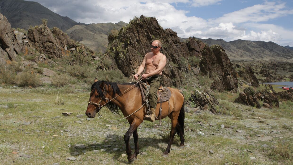 Владимир Путин на отдыхе в Республике Тыва