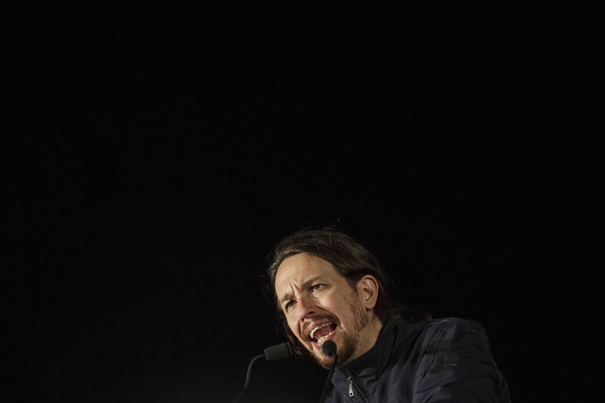 Лидер партии «Подемос» (Podemos) Пабло Иглесиас