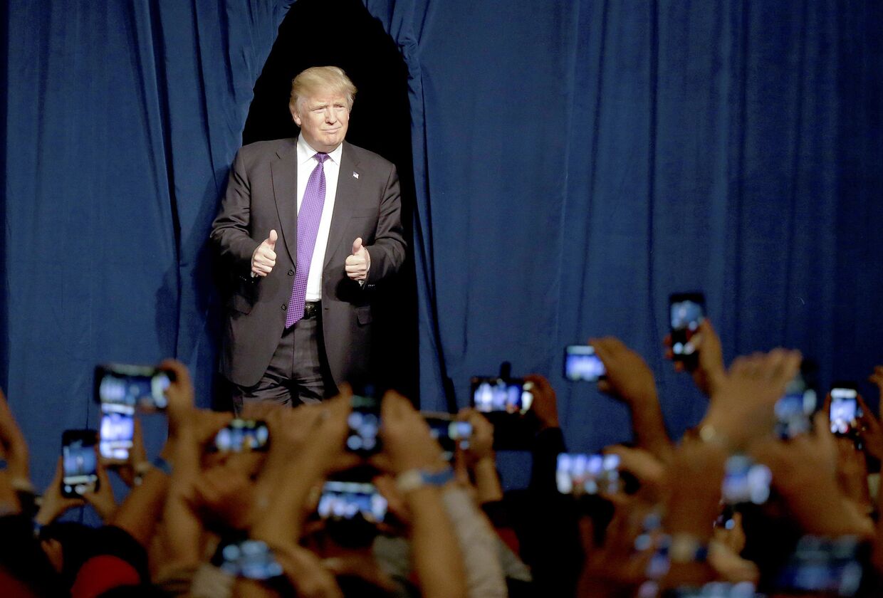 Кандидат в президенты от Республиканской партии Дональд Трамп в Лас-Вегасе, Невада, США