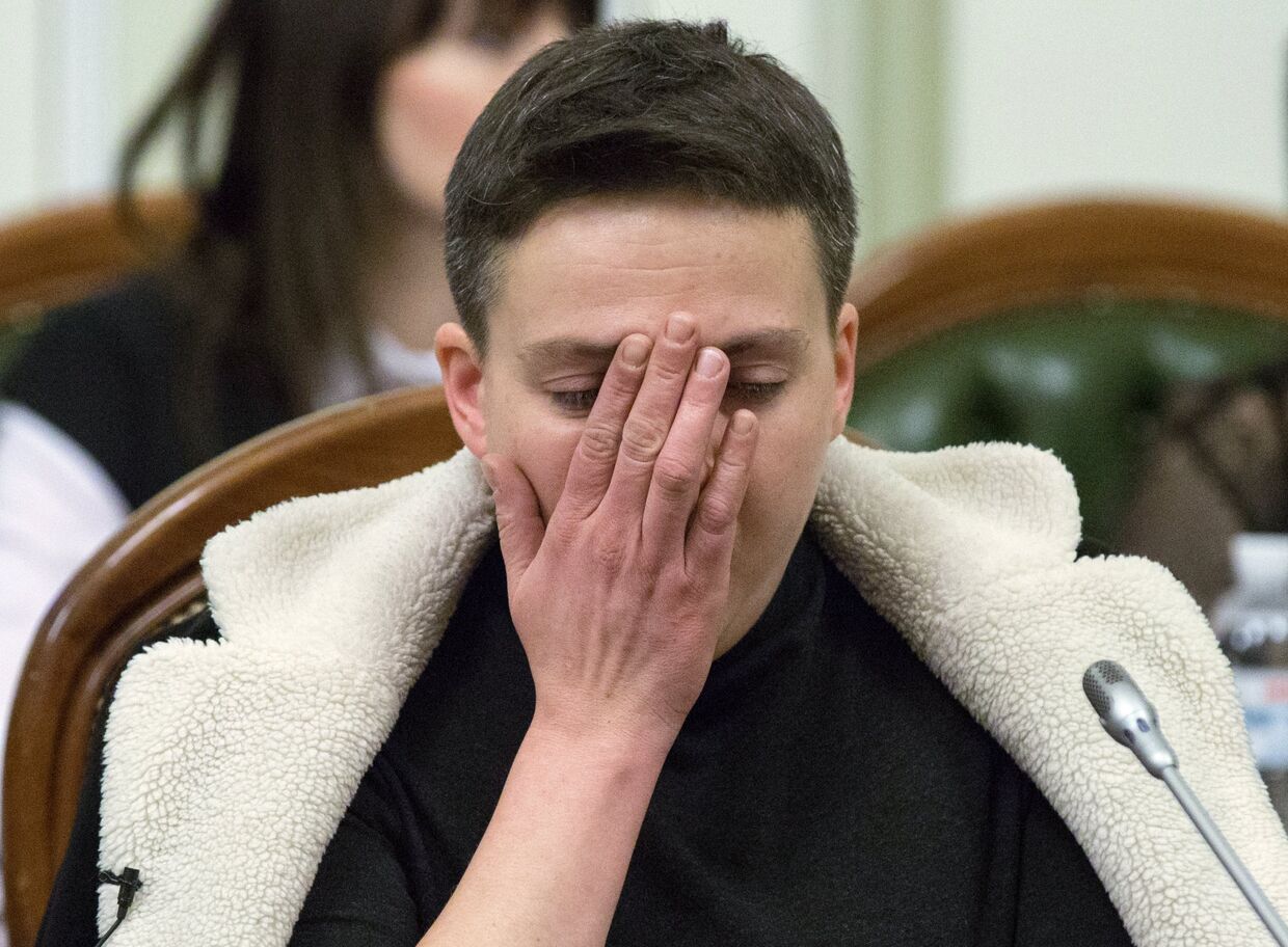 Надежда Савченко на заседании комитета по вопросам регламента и организации работы Верховной Рады Украины. 22 марта 2018