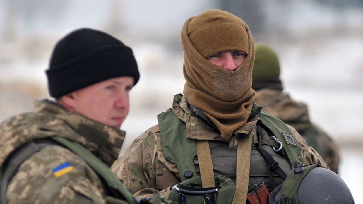 Военнослужащие украинских вооруженных сил Украины