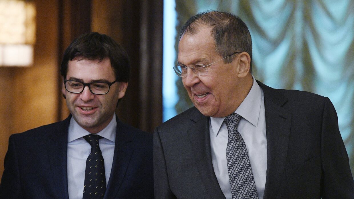 Встреча глав МИД РФ и Молдавии С. Лаврова и Н. Попеску