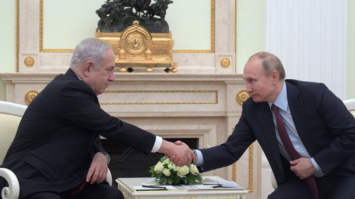 Встреча президента РФ В. Путина с премьер-министром Израиля Б. Нетаньяху