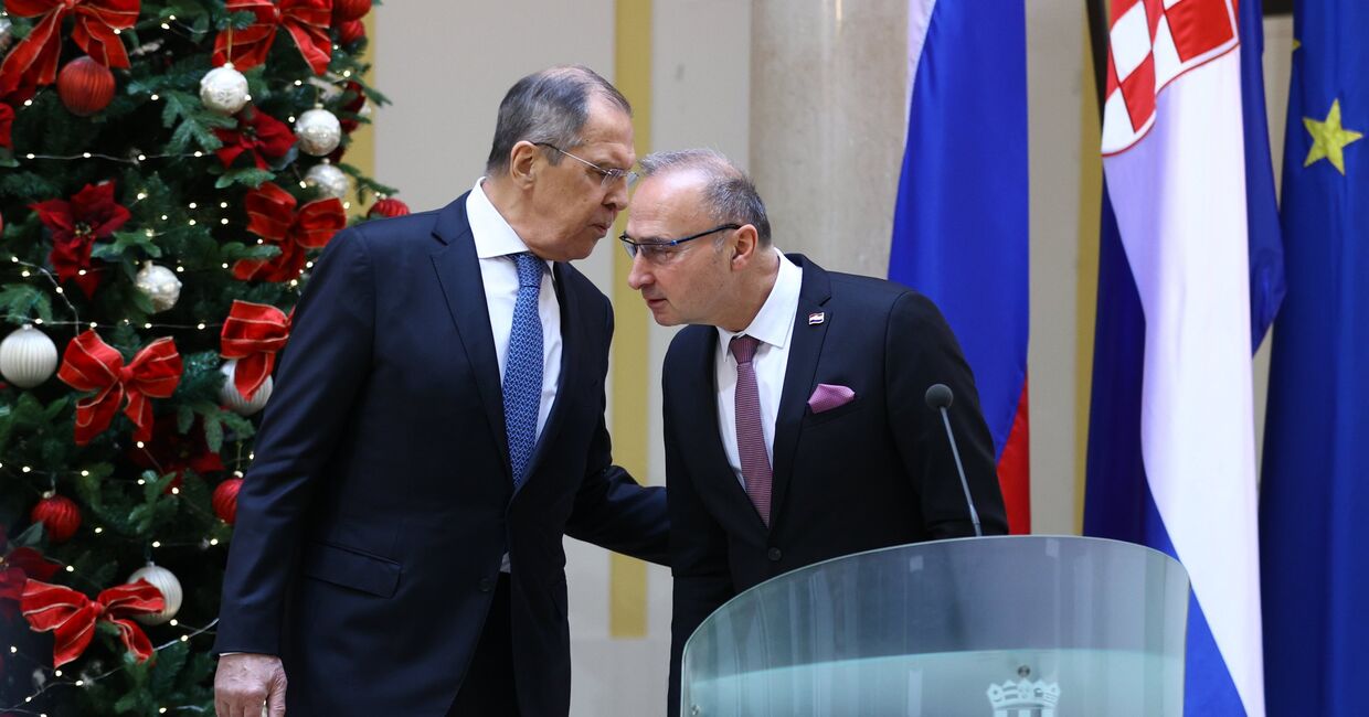 Визит главы МИД РФ С. Лаврова в Хорватию