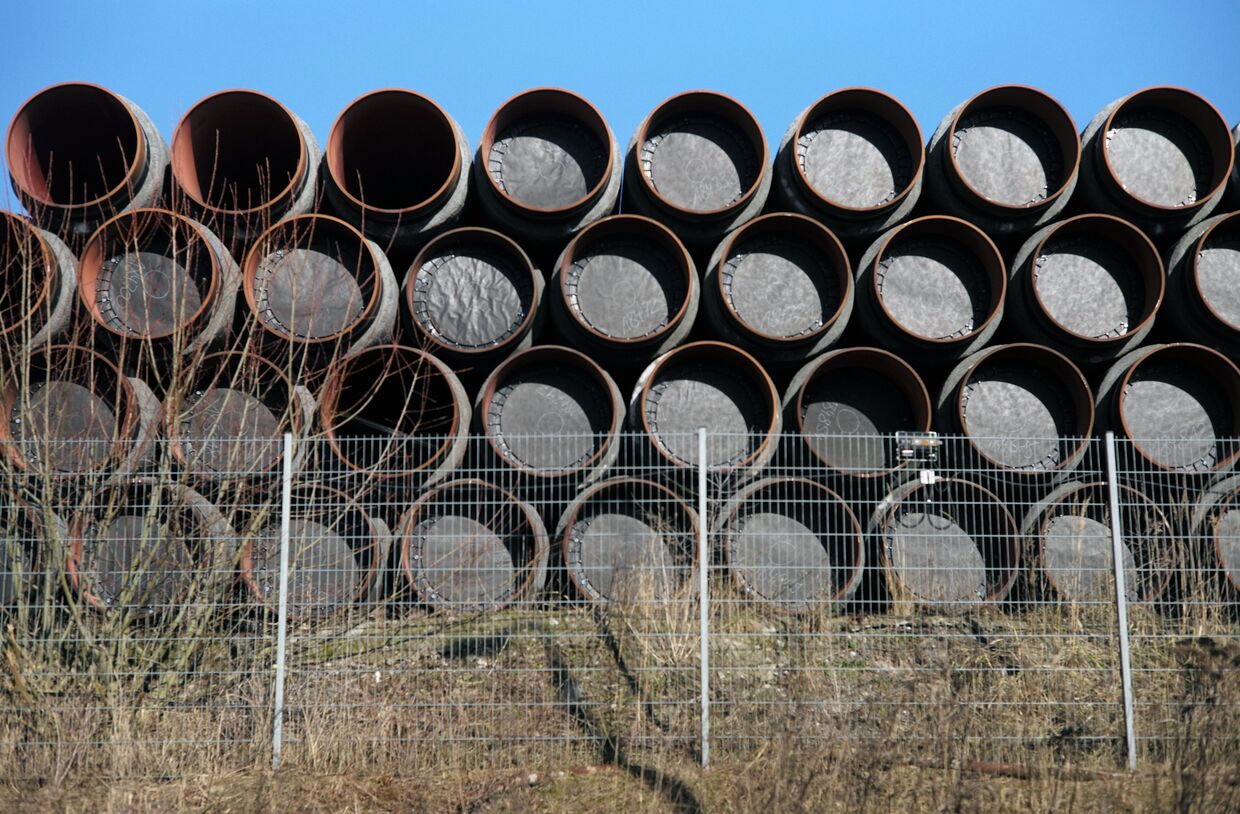Строительство газопровода Северный поток-2 в Германии