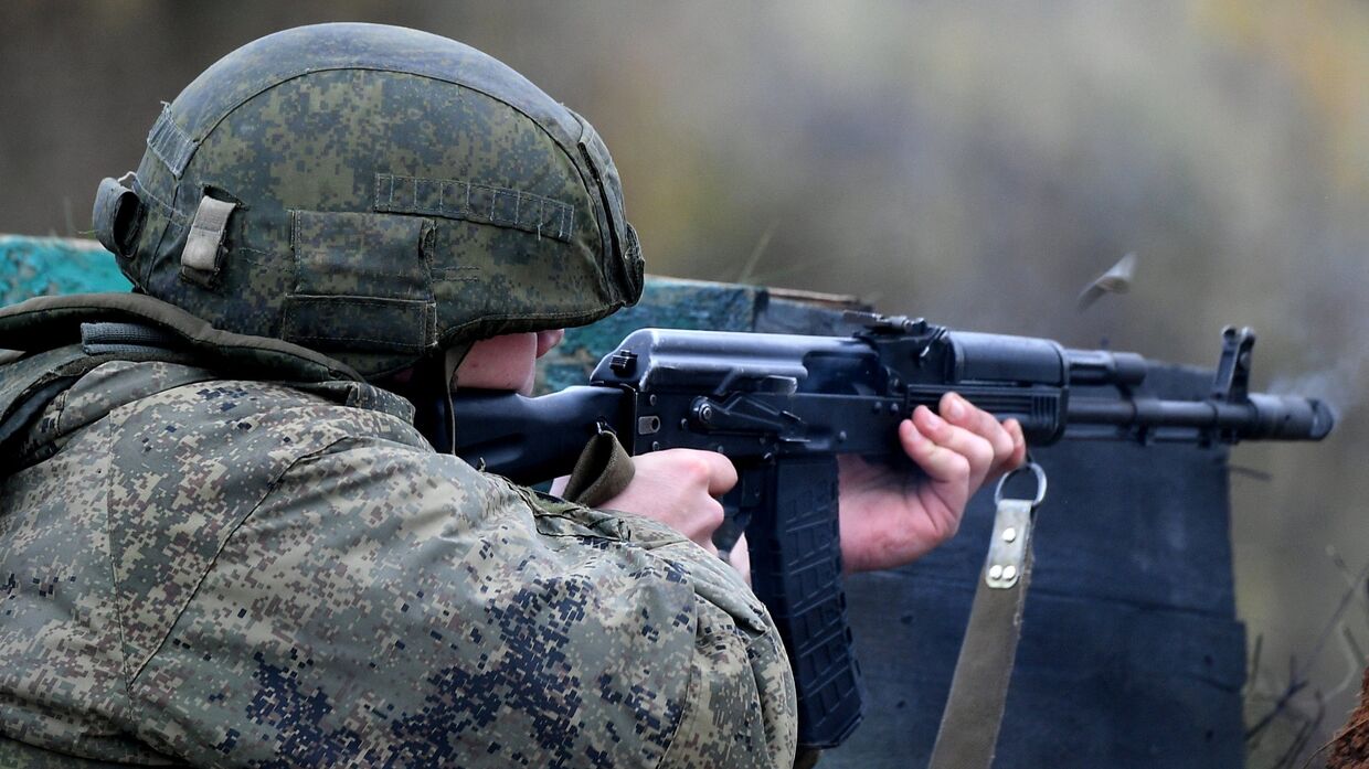 Показные занятия военнослужащих танковой армии Западного военного округа