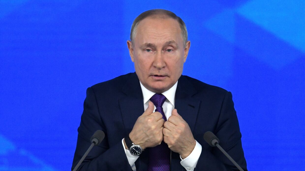 Ежегодная пресс-конференция президента России Владимира Путина